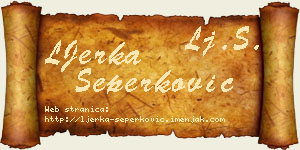 LJerka Šeperković vizit kartica